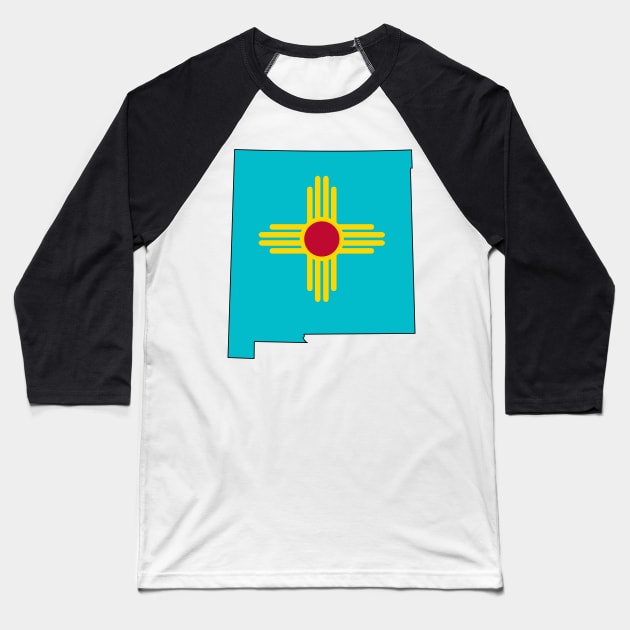 Turquoise New Mexico Baseball T-Shirt by somekindofguru